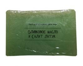 Мыло оливковое масло и салат латук 105г
